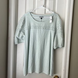 Lane Bryant Mint Lace Top